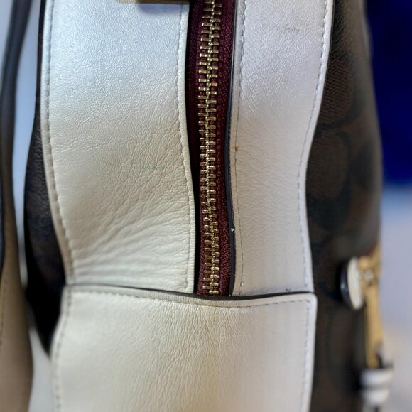 Coach Rare Jordyn Backpack in Signature Canvas with Varsity Motif, Fluffy Charm main image 9